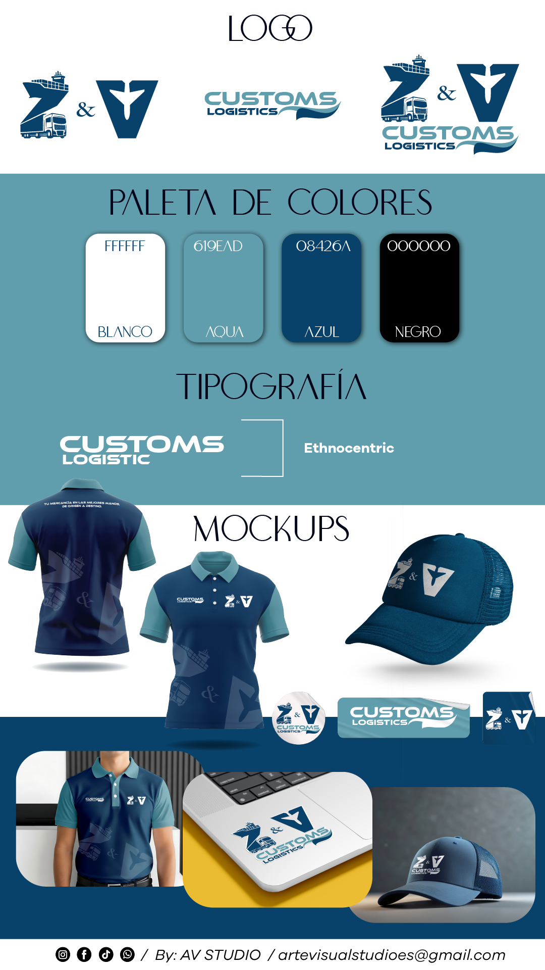 Diseño de logotipo e identidad visual para Customs Logistic