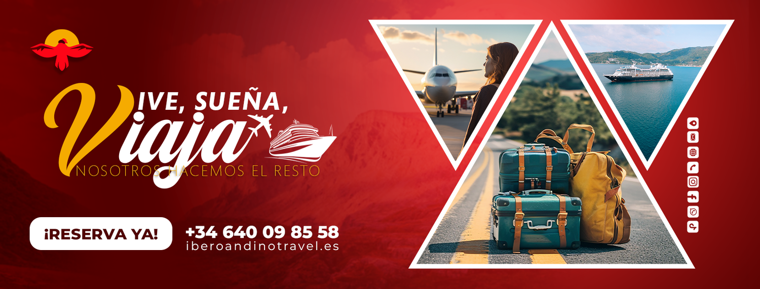 Diseño de portada publicitaria para agencia de viajes