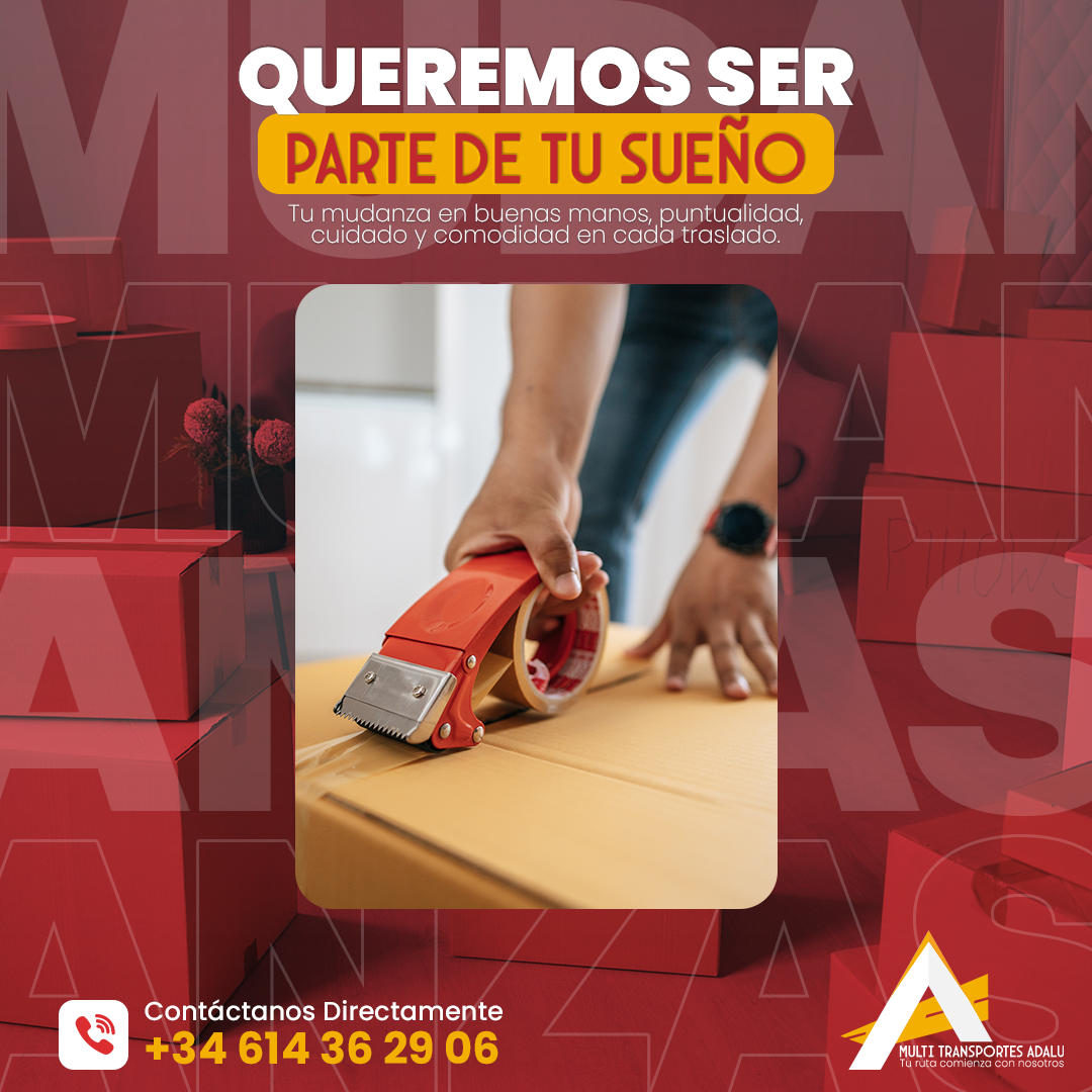 Diseño publicitario para redes sociales de empresa de mudanzas