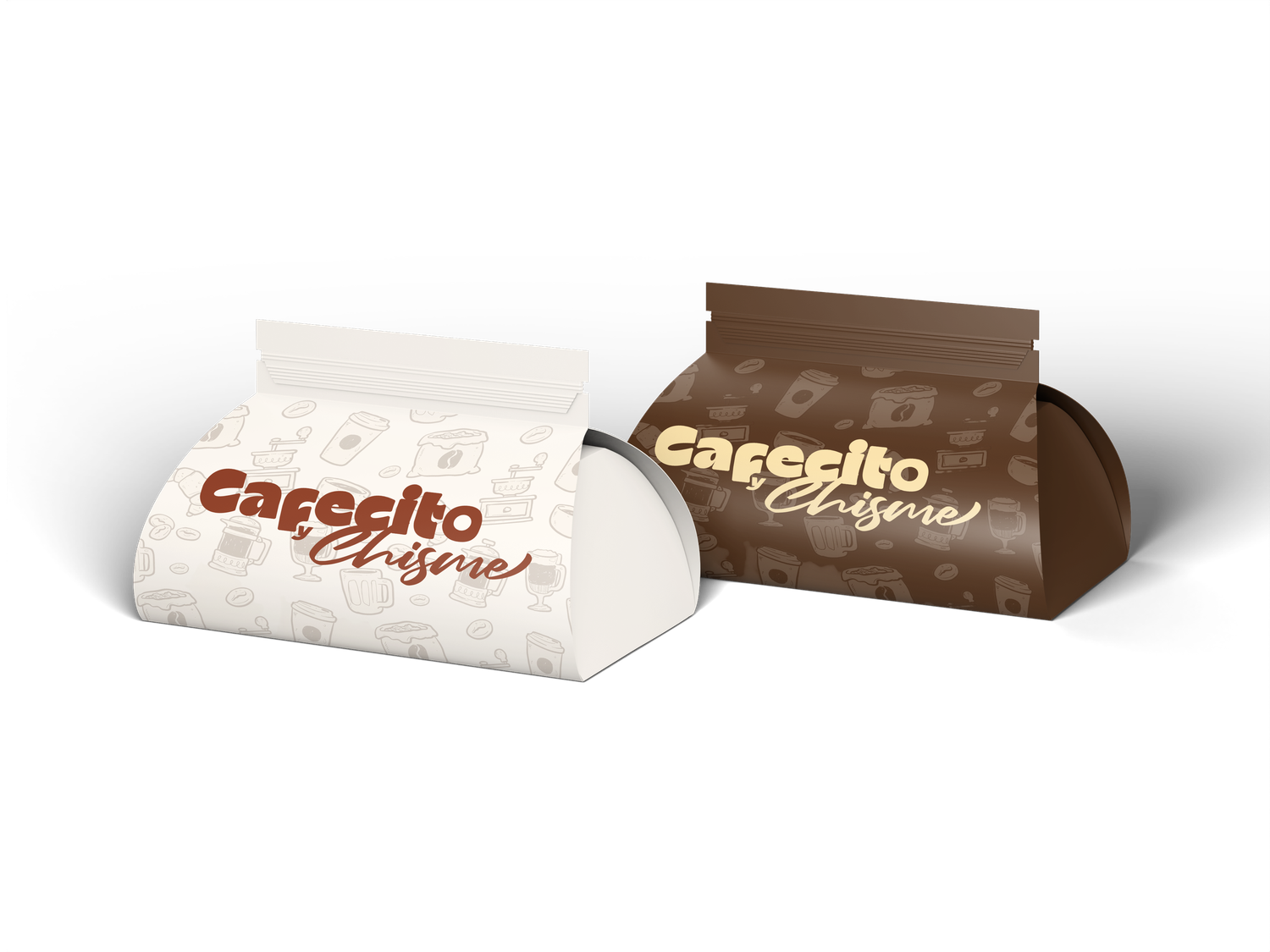 Diseño de packaging personalizado para Cafecito & Chisme