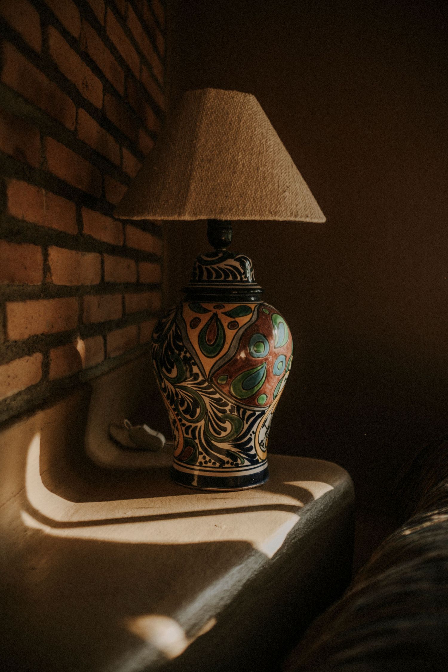moody travel moment with natural light and soft tones