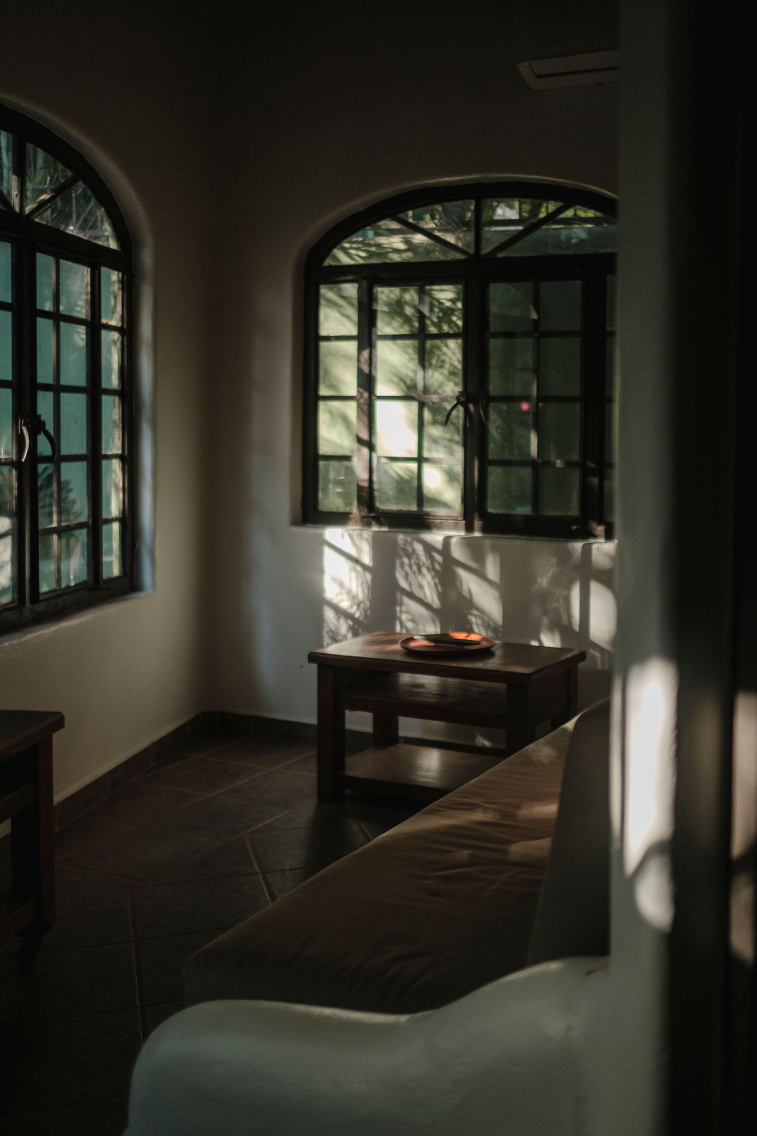 moody travel moment with natural light and soft tones