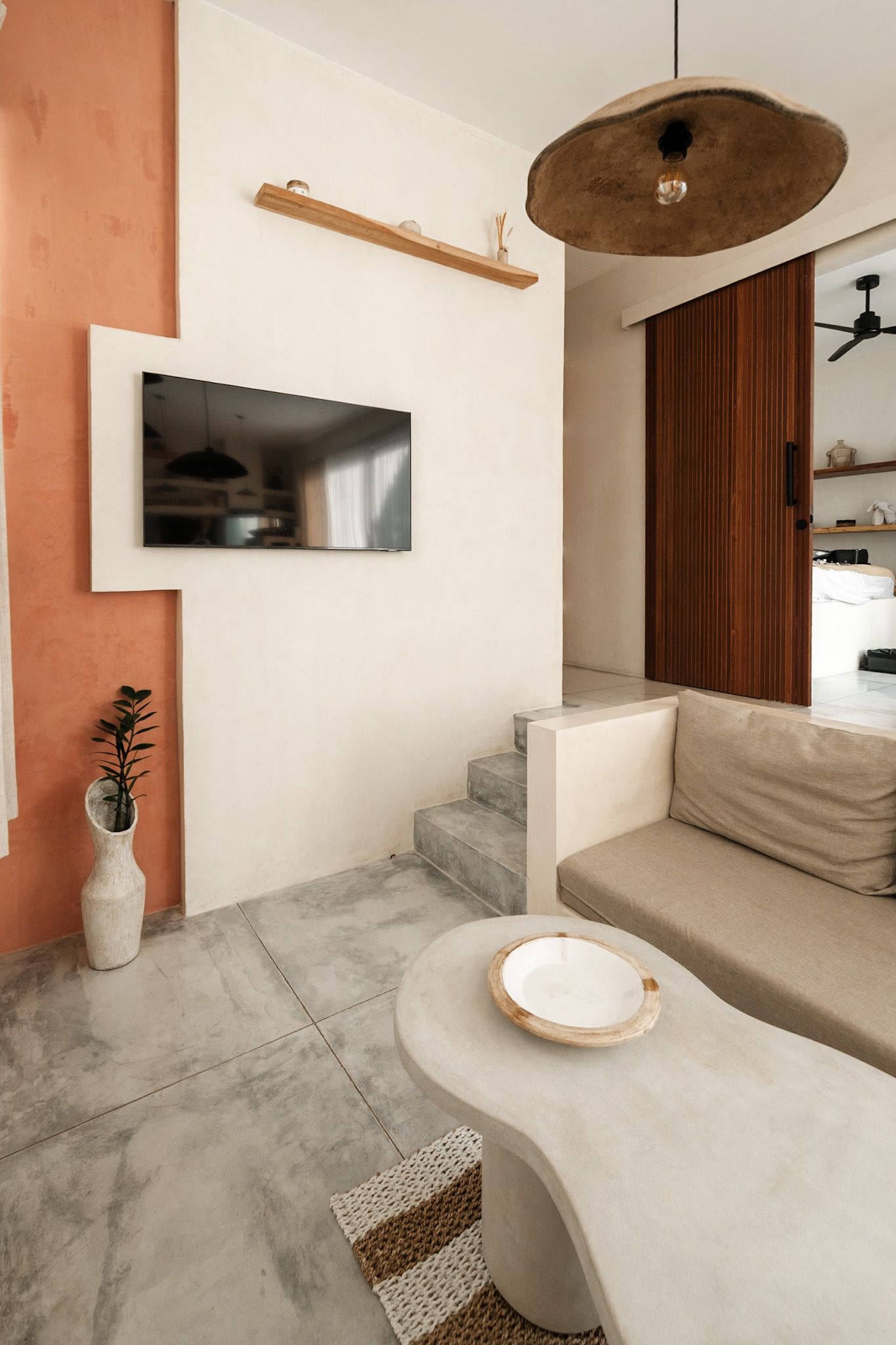 moody travel moment with natural light and soft tones