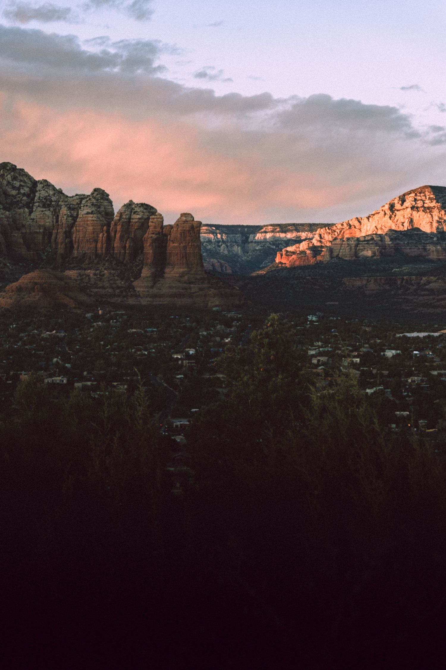 moody travel moment with natural light and soft tones