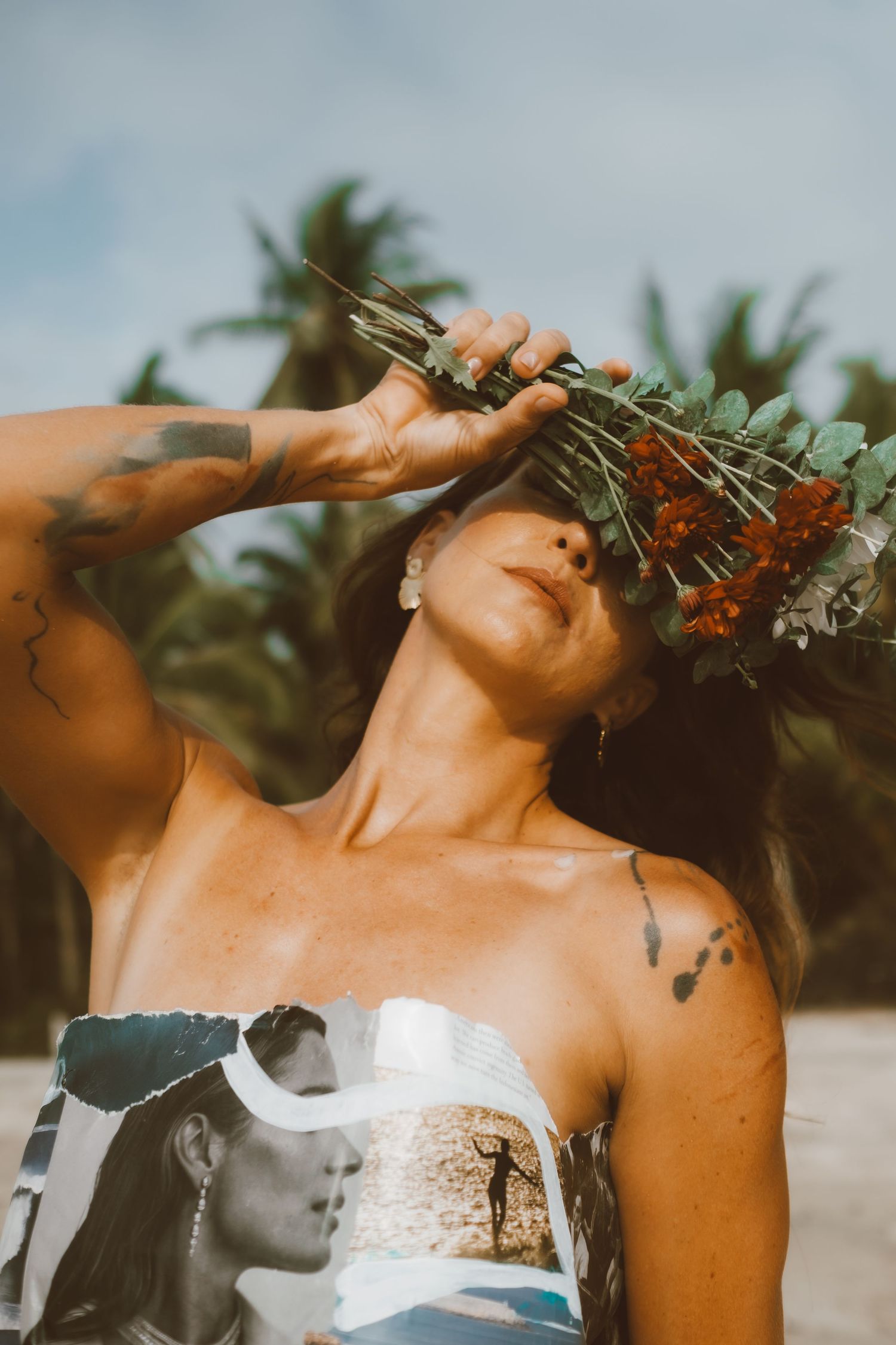 Manu Barso Art moody editorial portrait in natural light