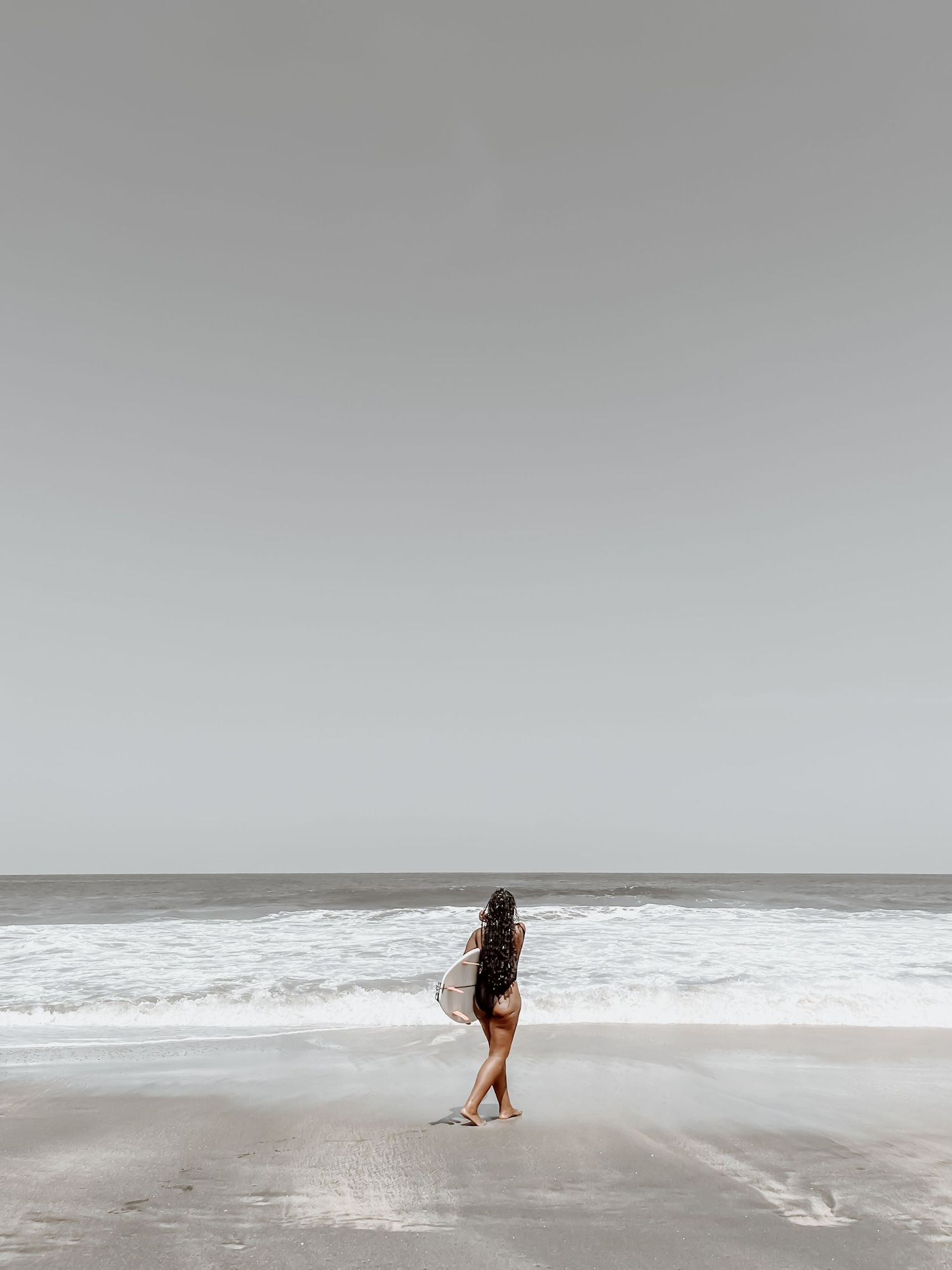 cinematic travel portrait with a scenic backdrop