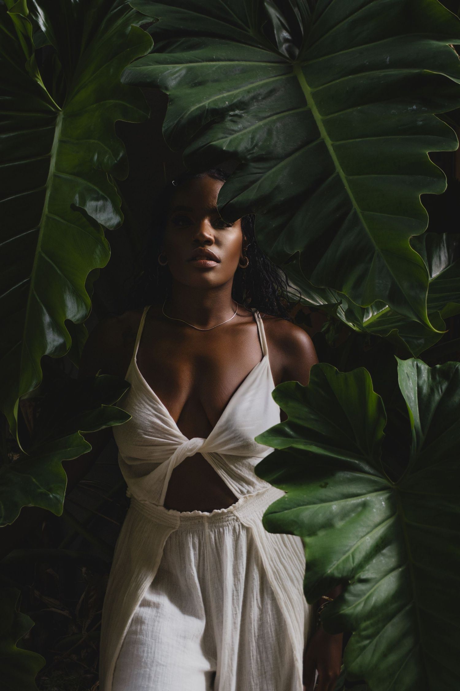 lifestyle portrait with warm tones and minimal styling
