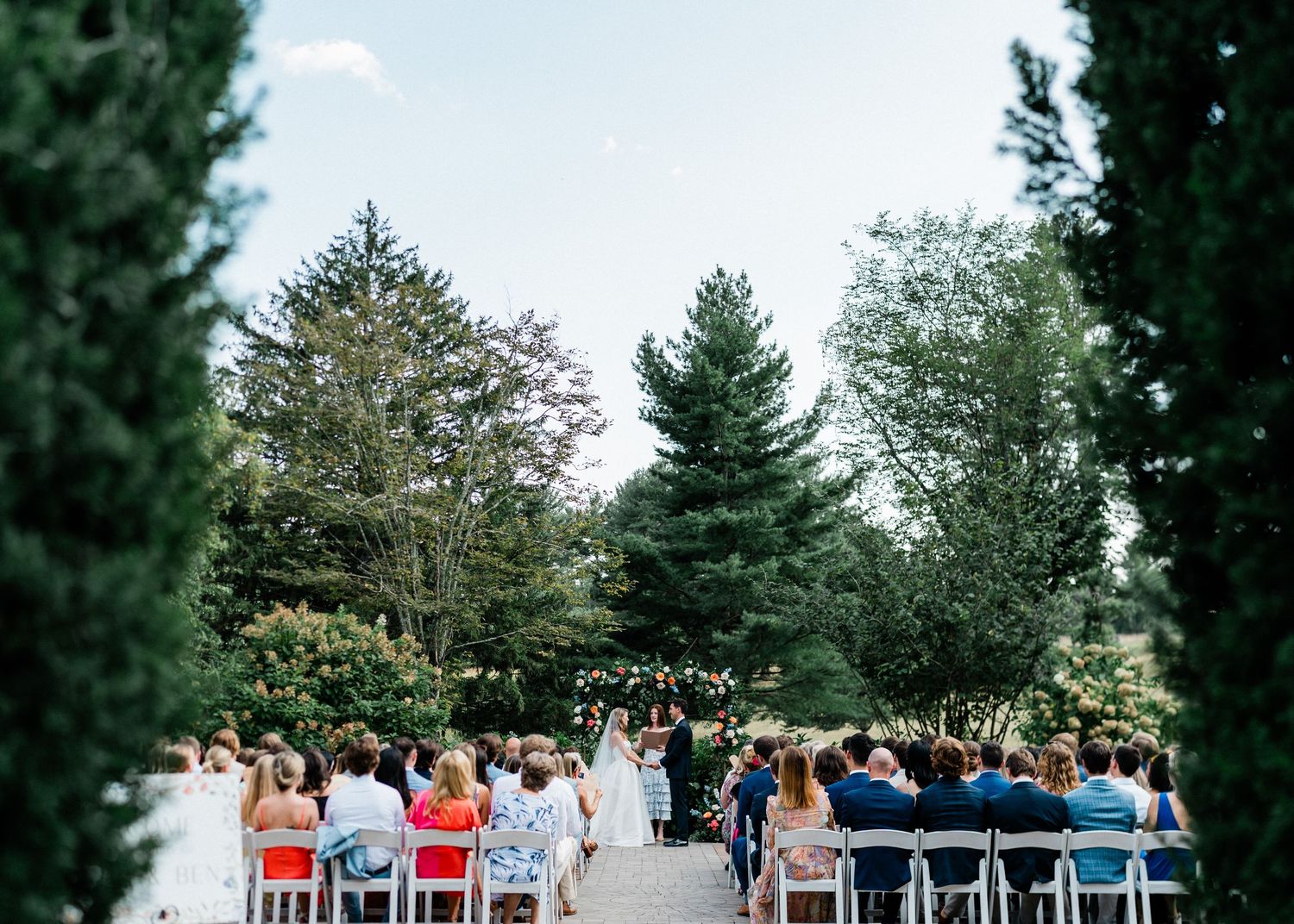 Photo of wedding ceremony- Airlie, Warrenton, Virginia