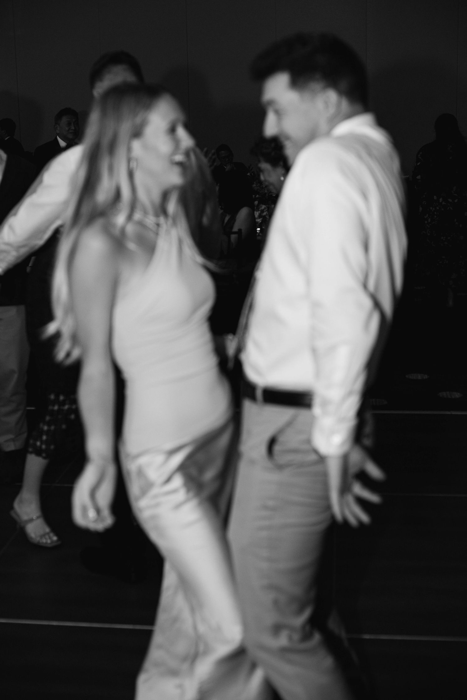 A blur of motion on the dancing floor captured.