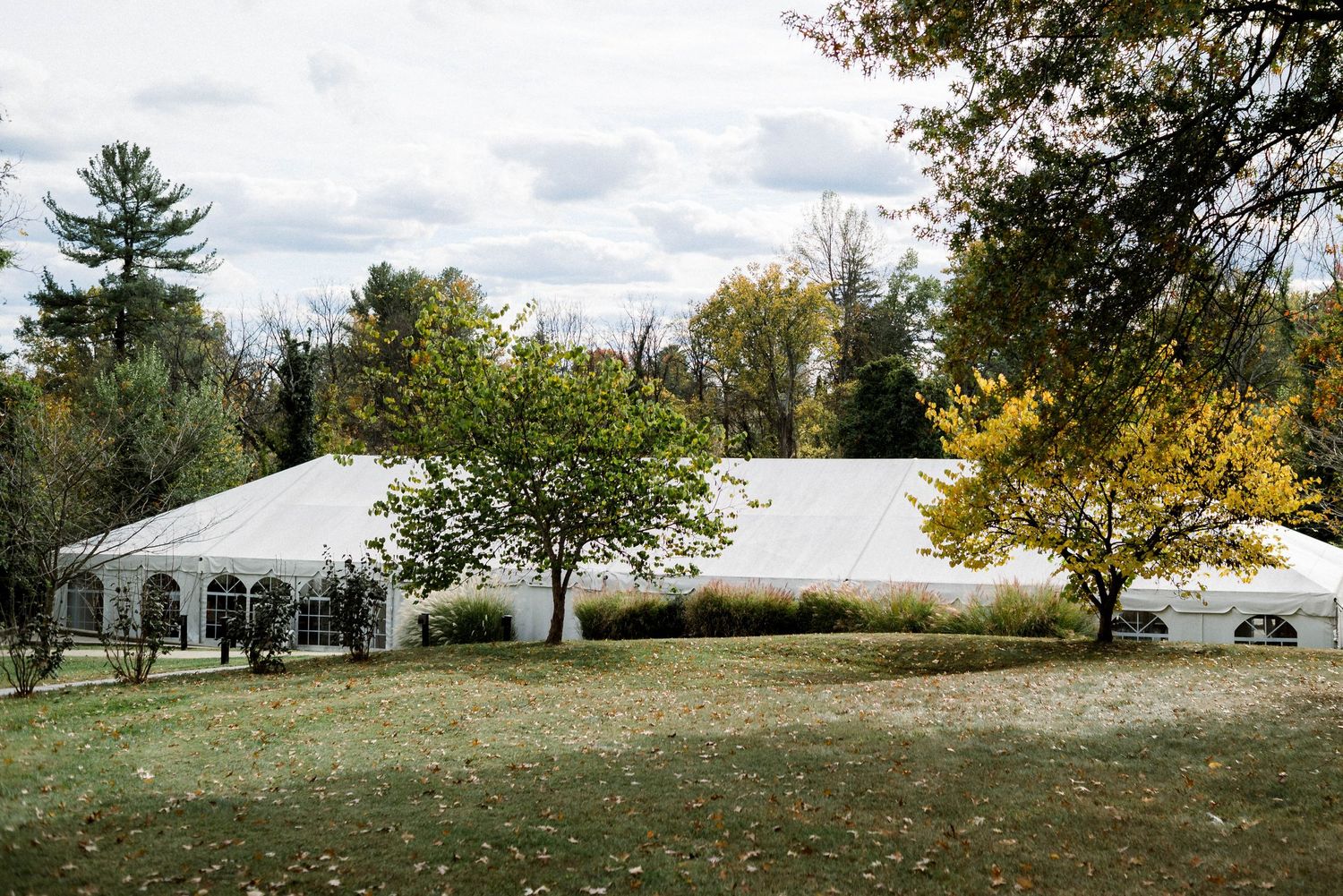 Rust Manor House reception tent in Leesburg, Virginia