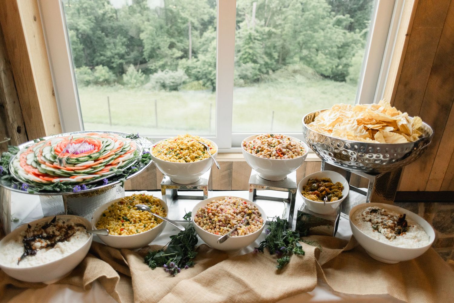 Authentic Indian cuisine at the wedding reception - Old Farm Winery.