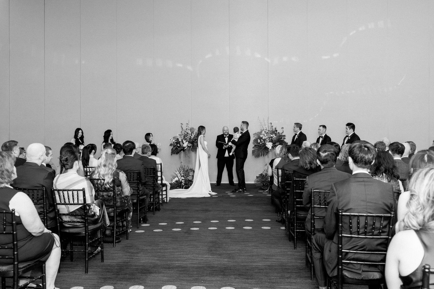 Wedding ceremony held at Hyatt Regency Tysons Corner.