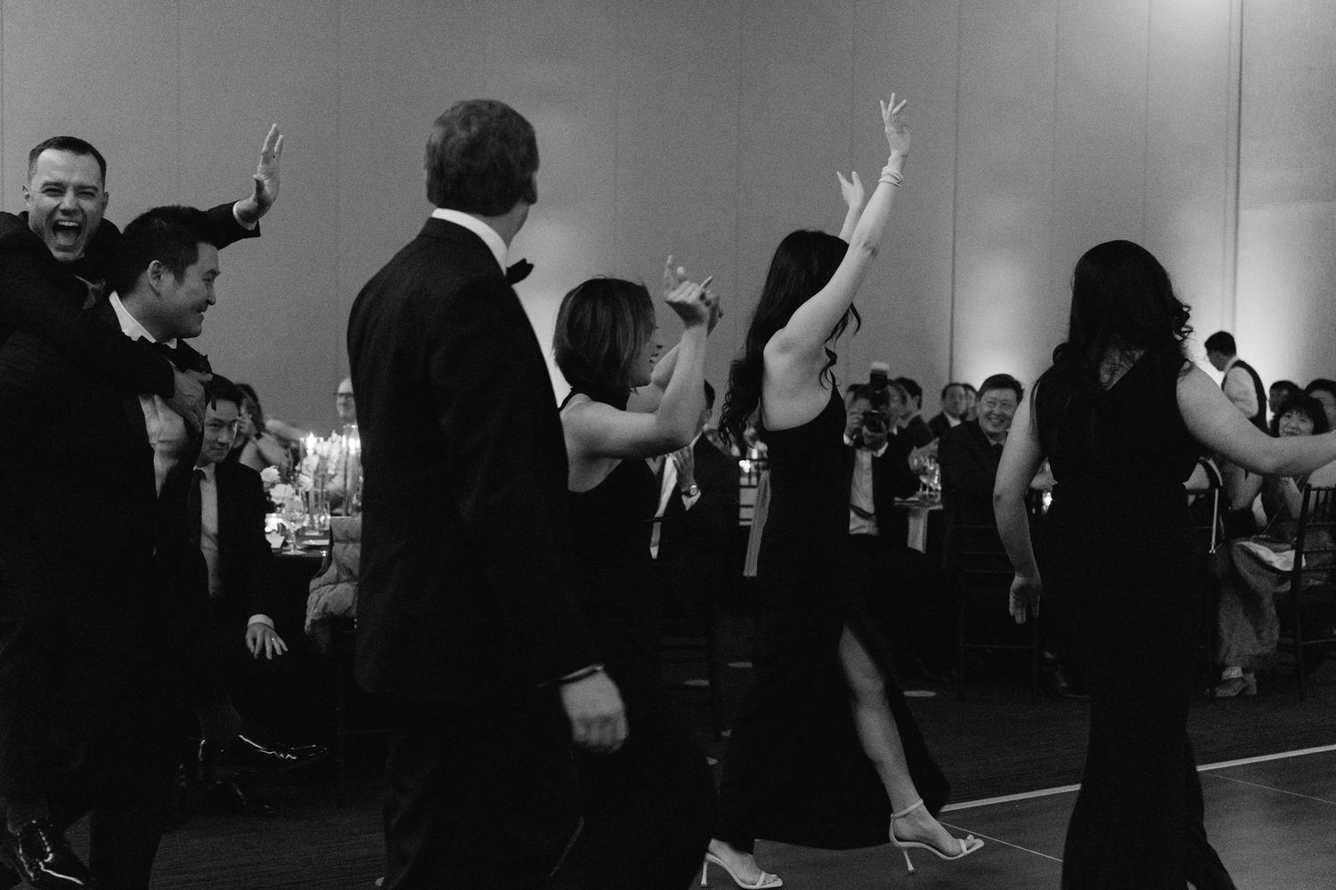 A photo of the dance floor, Regency Hyatt Hotel Wedding, Virginia.
