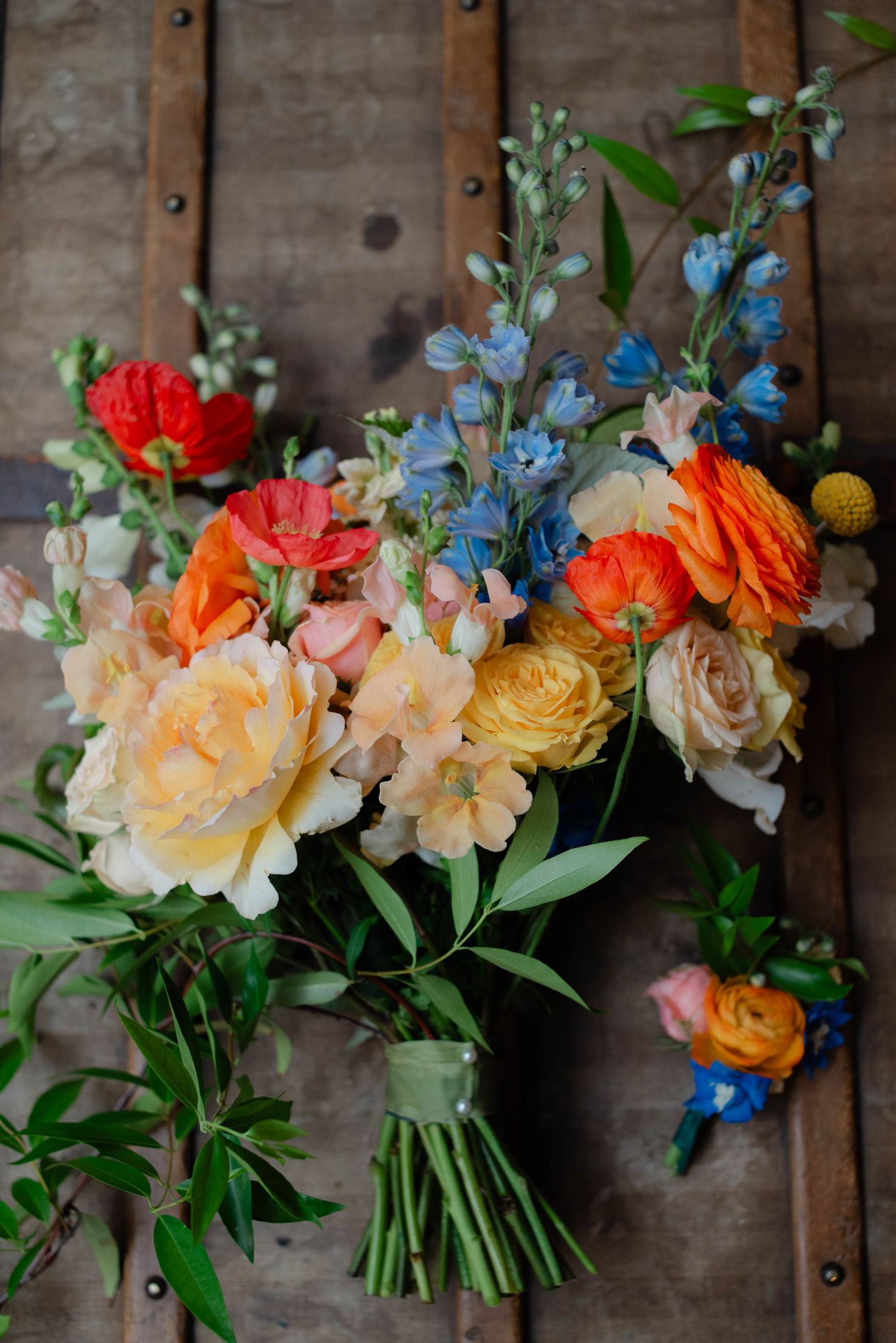 Bride's wildflower bouquet