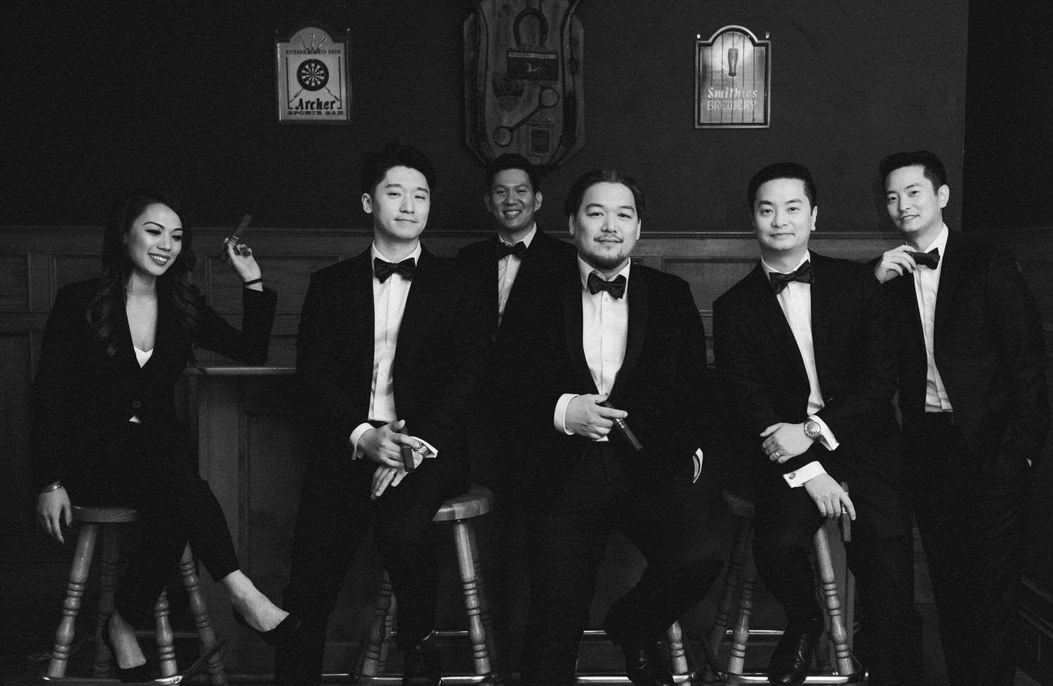 Groom with groomsmen photo
