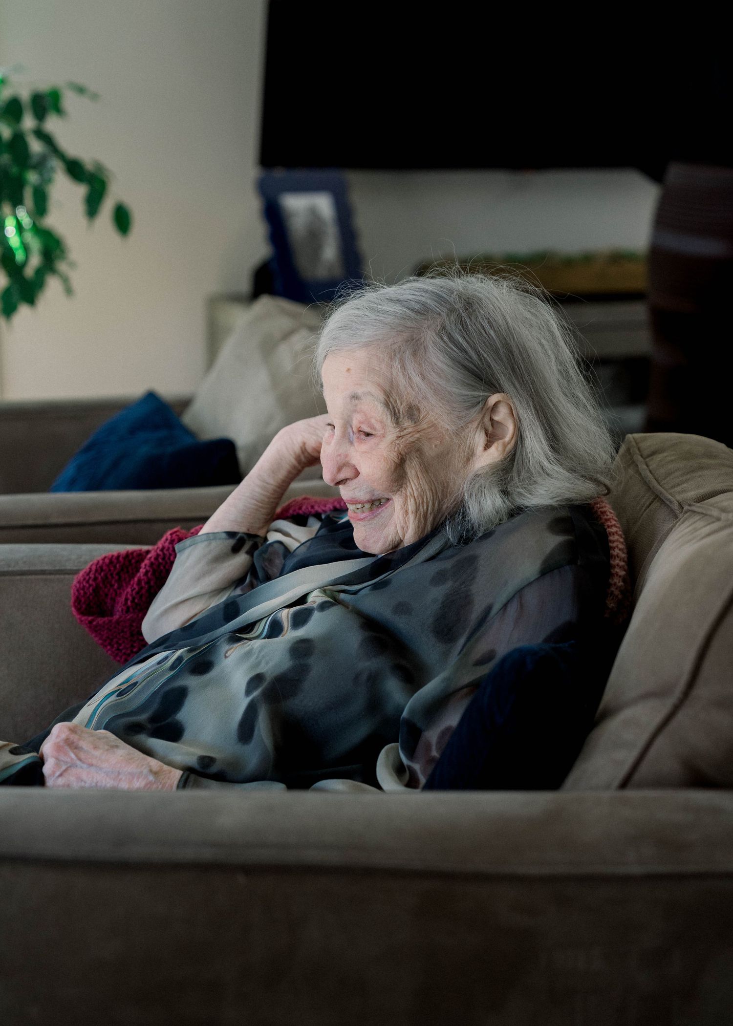 Grandmother watching from afar