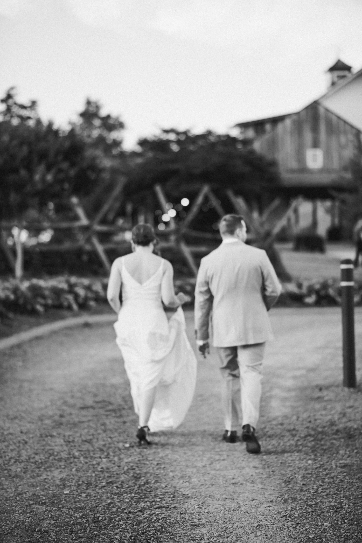 Bride and groom enjoying moment to themselves at the Winery at Bull Run in Centreville, Virginia