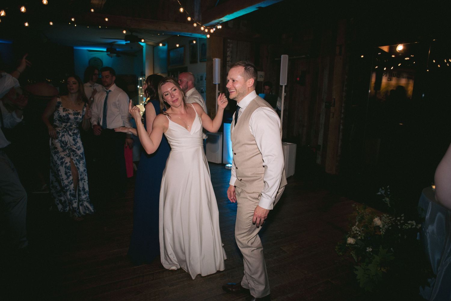 Dancing at reception- The Winery at Bull Run