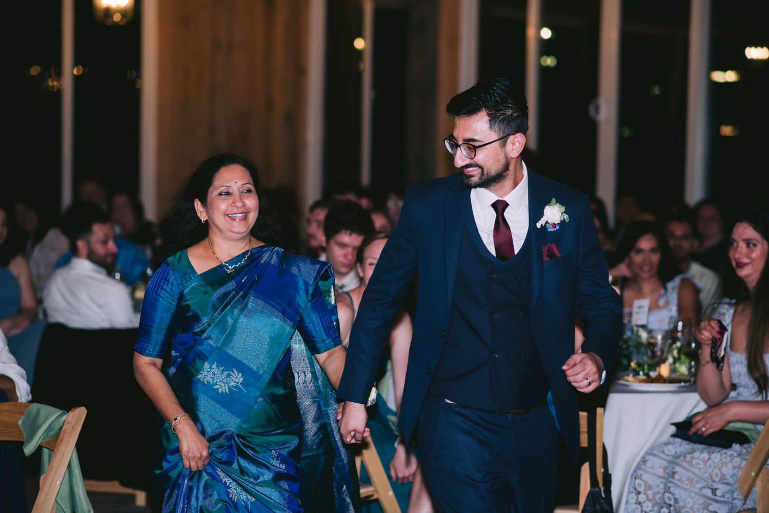First dance with mother- Old Farm Winery at Hartland wedding reception