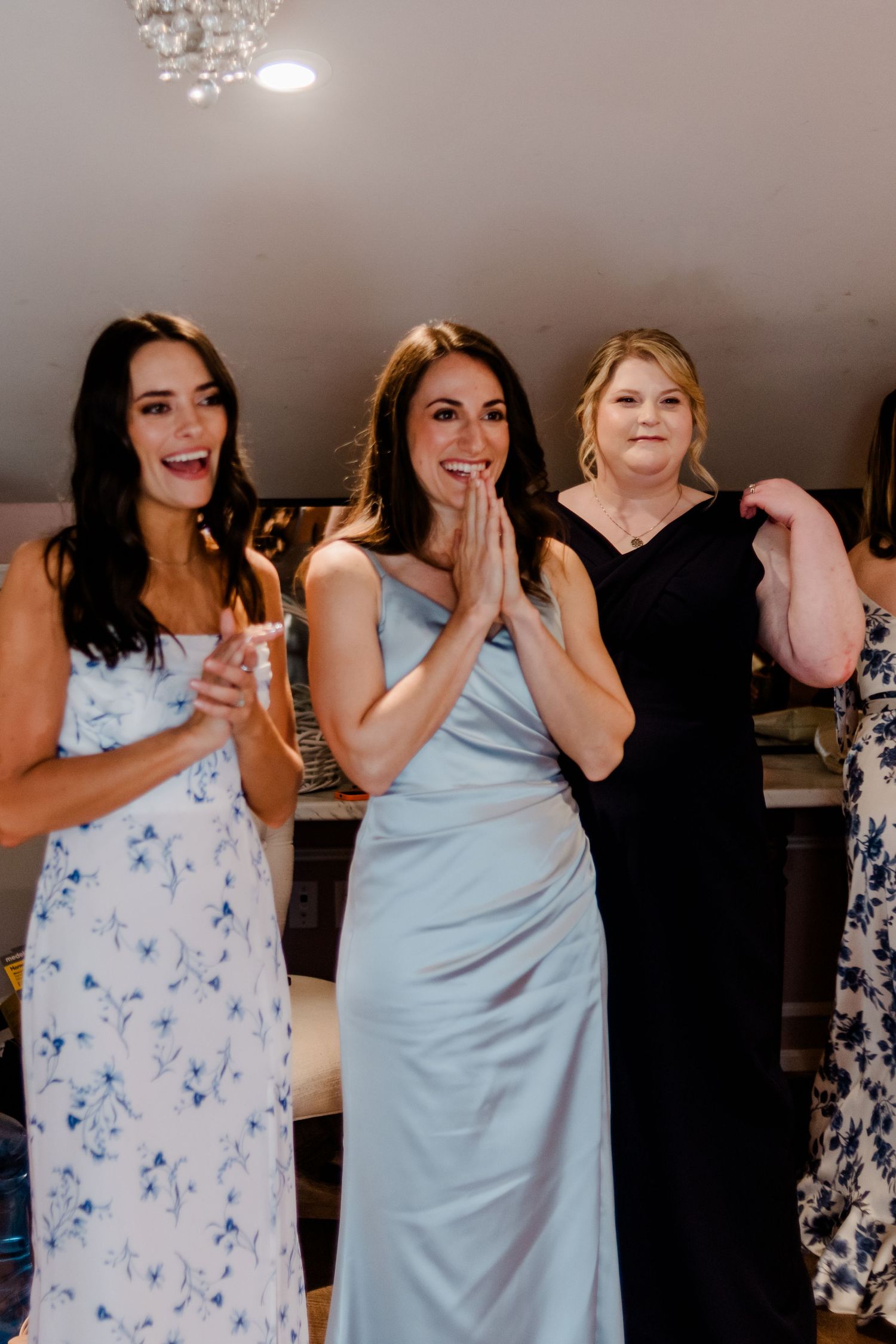 Bridesmaids getting ready with the bride- The Winery at Bull Run, Centreville, Virginia