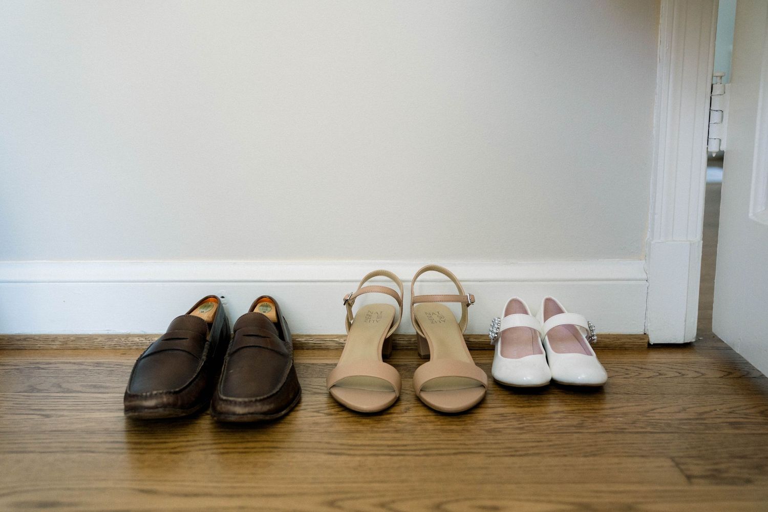 Groom and flower girls' shoes