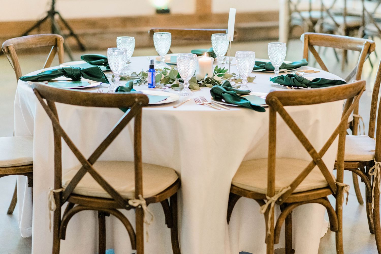 Reception table set-up, Bealeton, Virginia