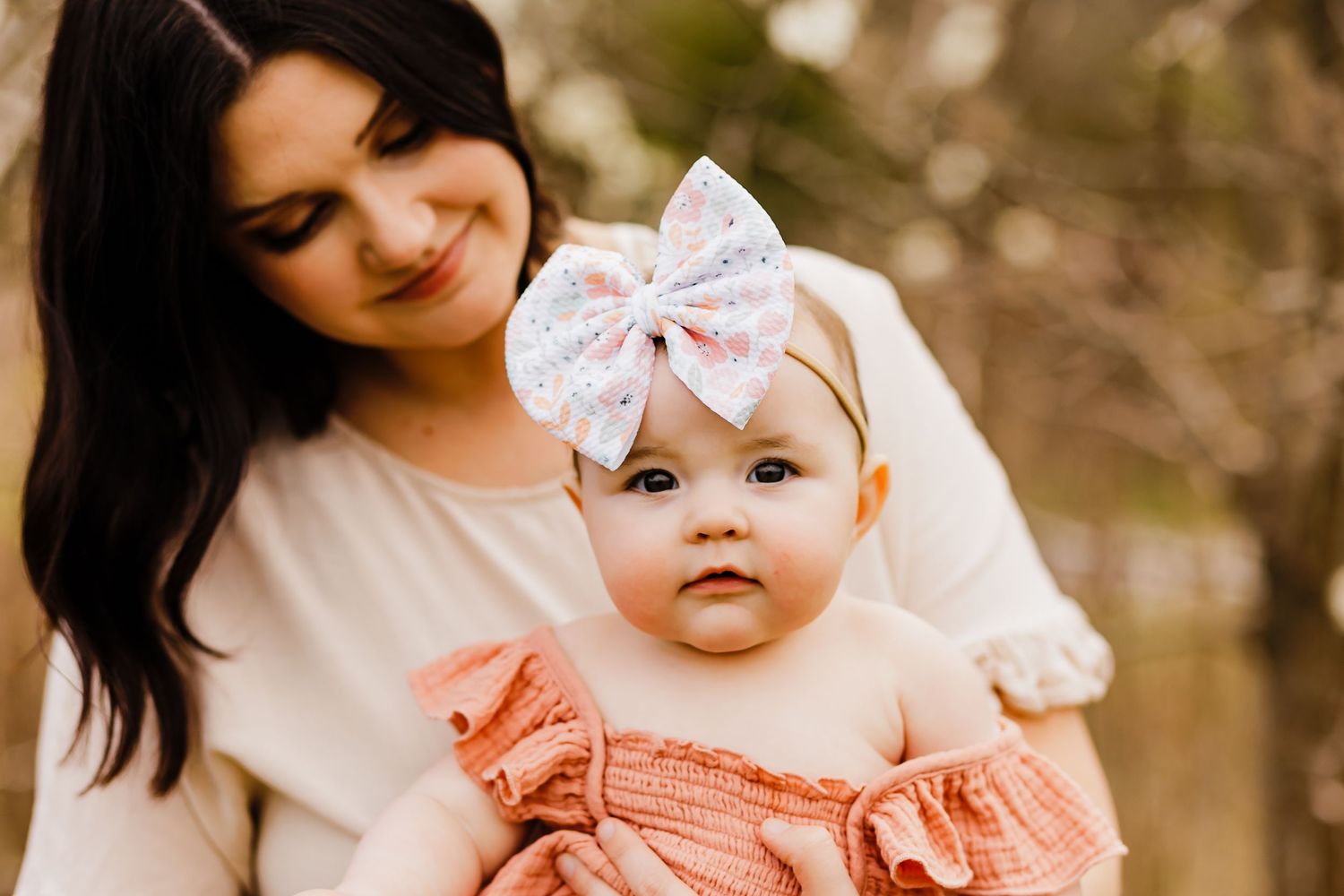 A series of sweet moments between parent and child in warm lighting.