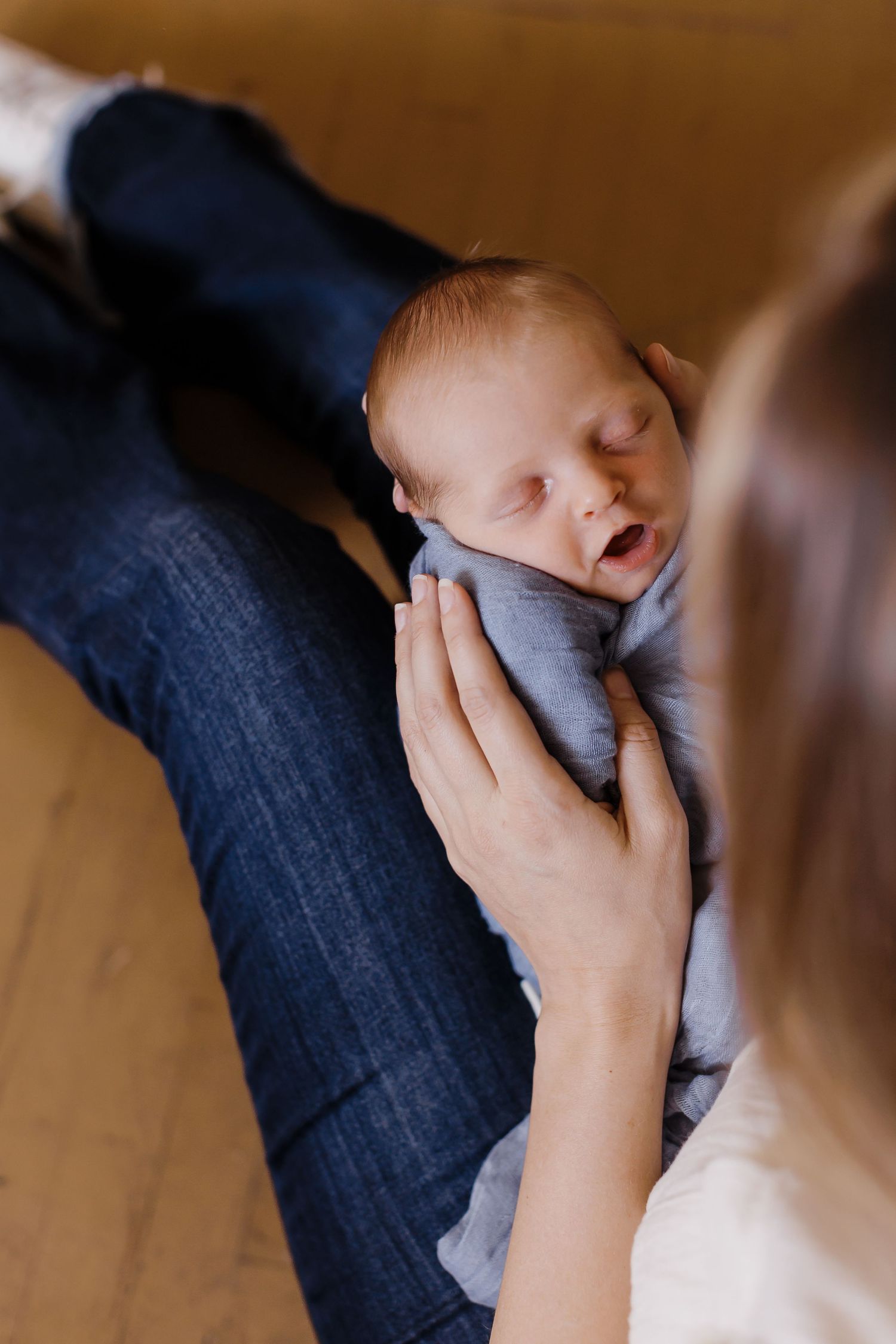 A series of intimate close-up photos showing tender moments between two people.