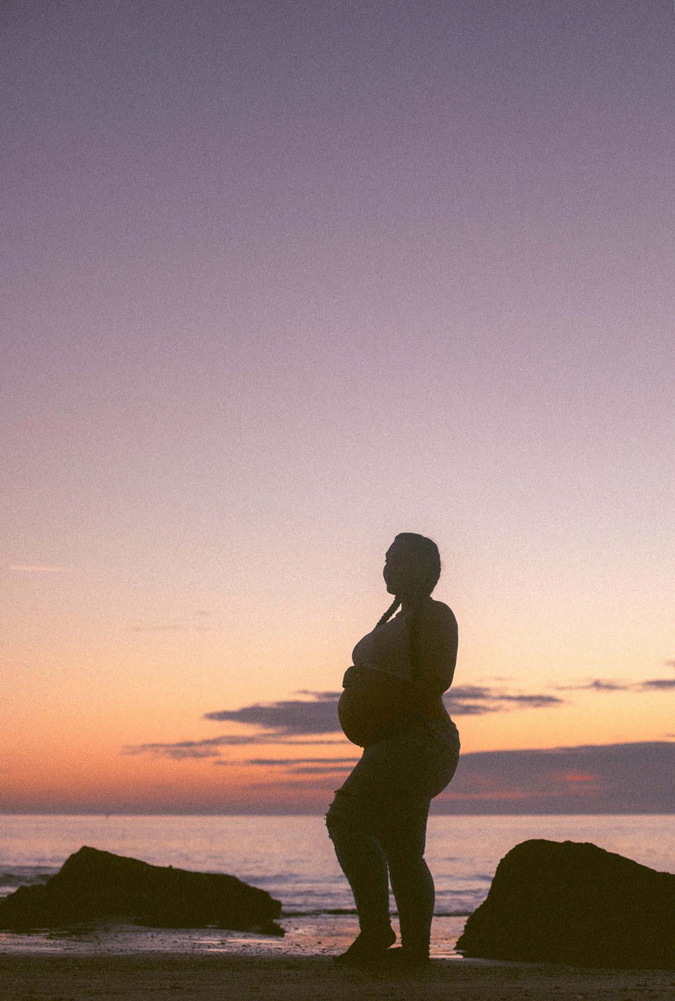 maternity silhouette on Redington Beach