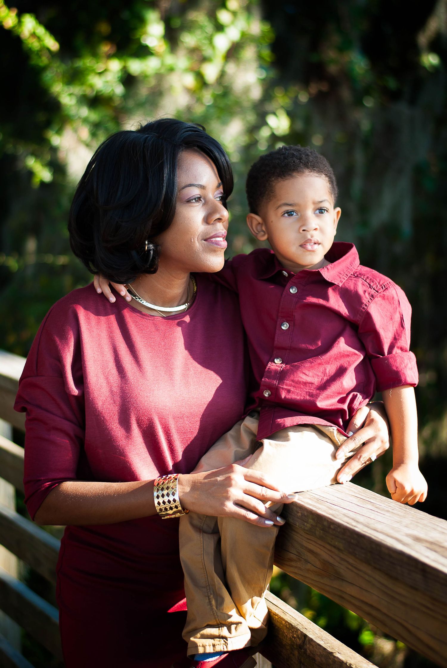 Fall family portrait session in golden outdoor light — natural light photography by Alexandra Hall, Jacksonville FL