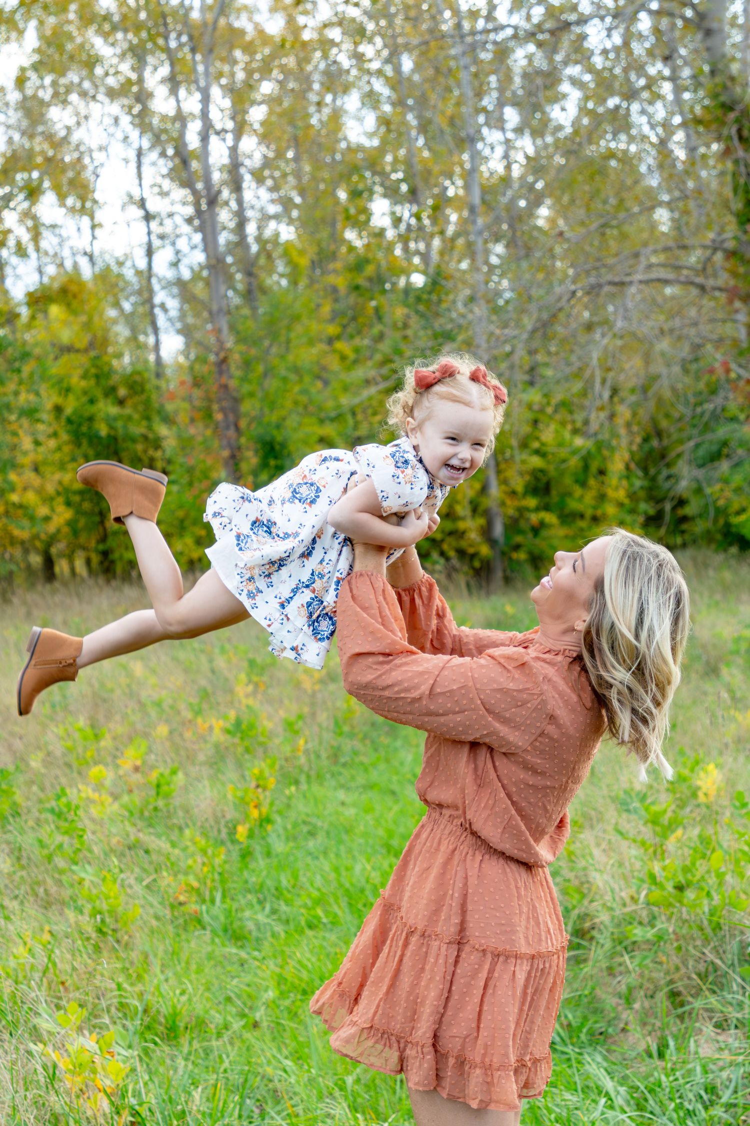 mommy and me session in Rochester NY with mom and young child