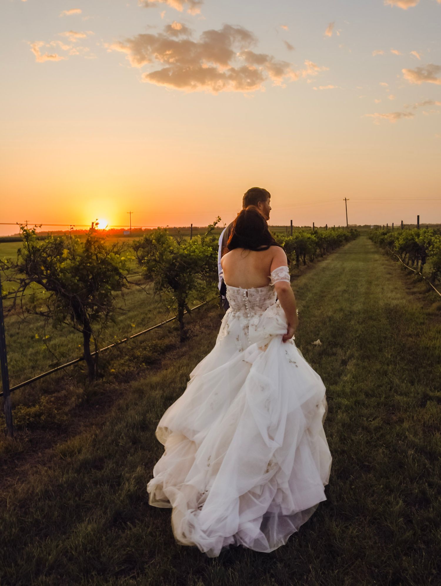 That newly married bubble when nothing else matters. Chasing sunsets forever.
