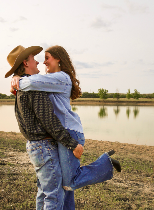 Kyler and Emma's engagement. Ranch-life bliss.