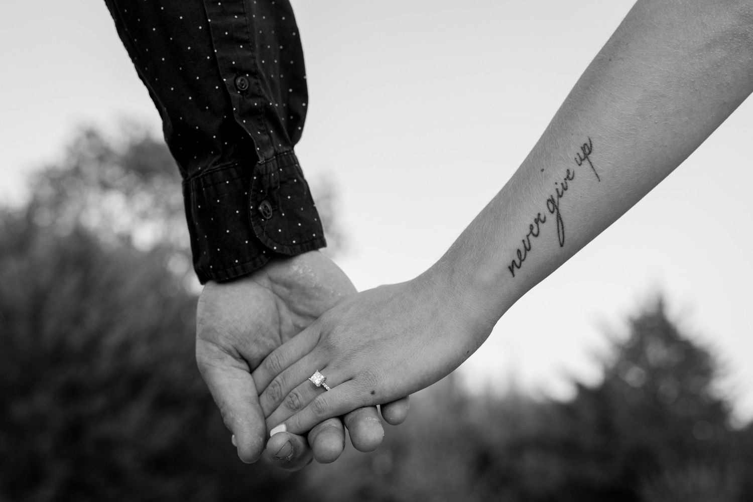 Never give up.