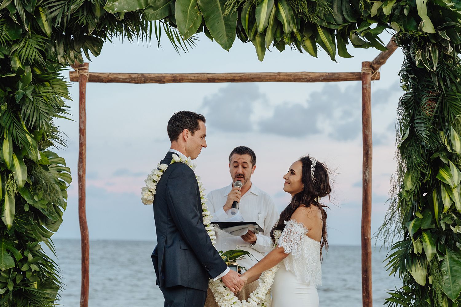 Documentary-style photography from a multicultural wedding celebration in Mexico.
