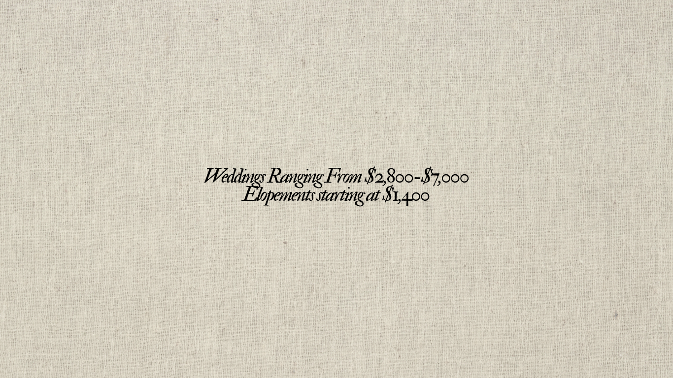 Text in a classic font reads 'Holidays Ranging From $3,500-$5,000 Depending during March' on a beige textured background.