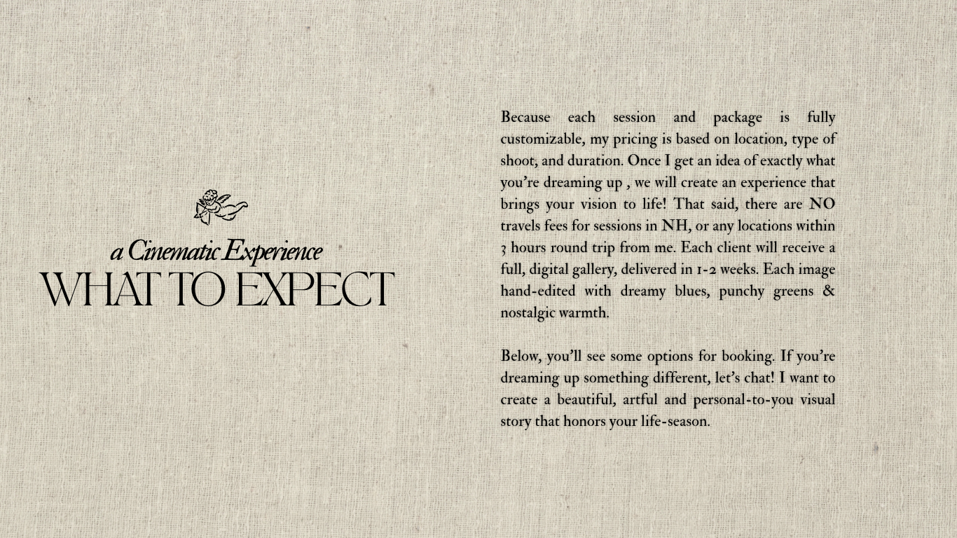 Printed text excerpt showing 'WHAT TO EXPECT' heading on a beige paper page.