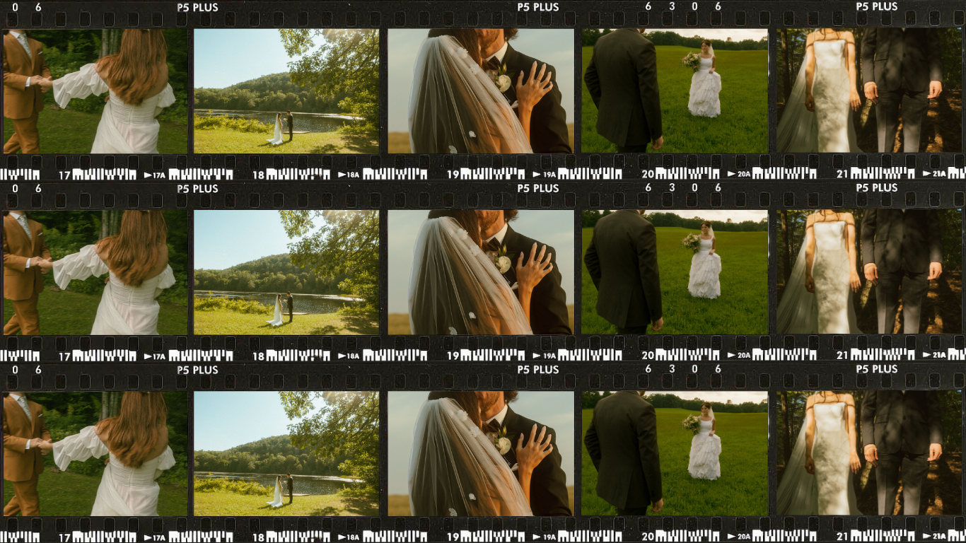 Collection of photo thumbnails arranged in filmstrip format showing outdoor scenes.