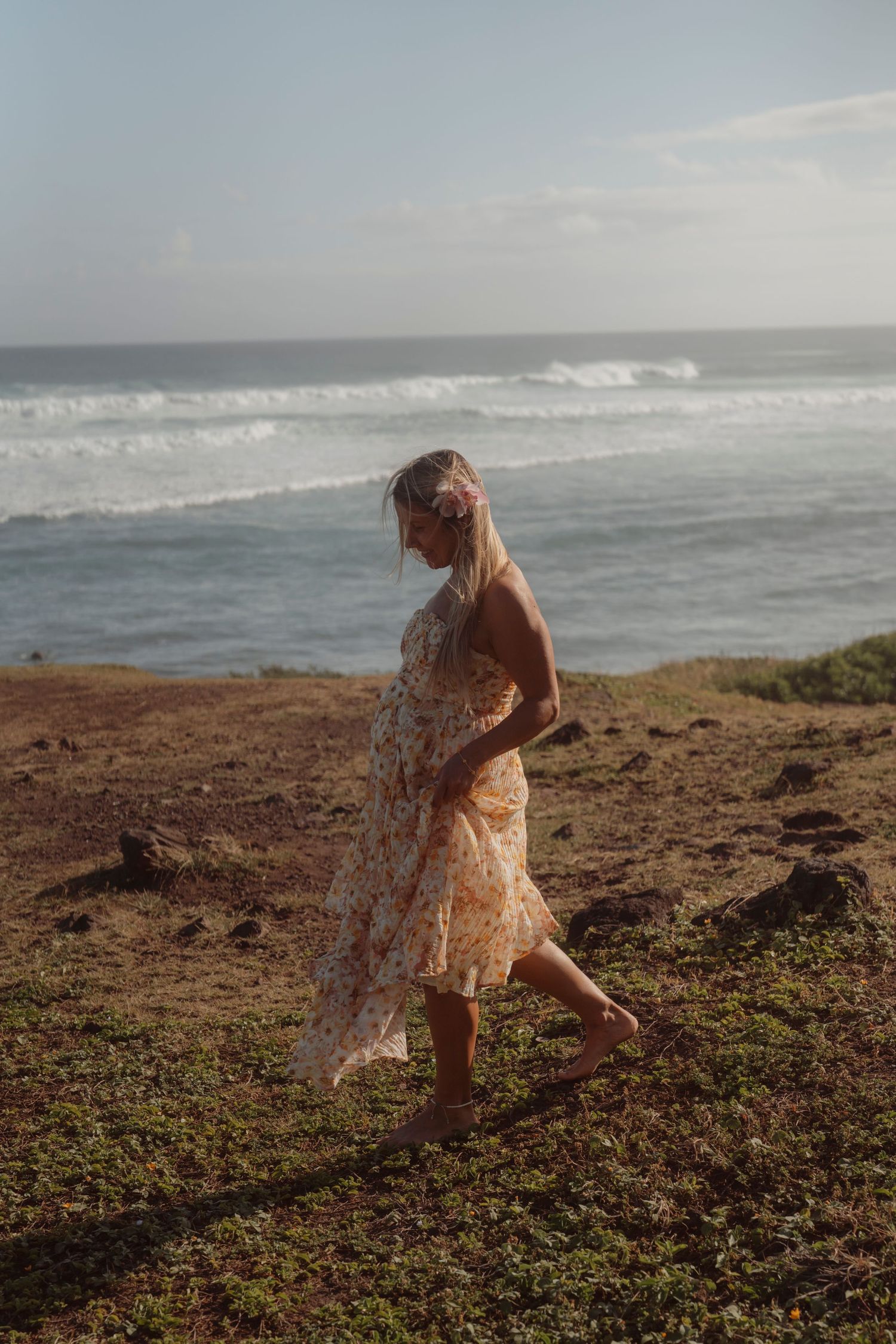 maternity photos for island vacation