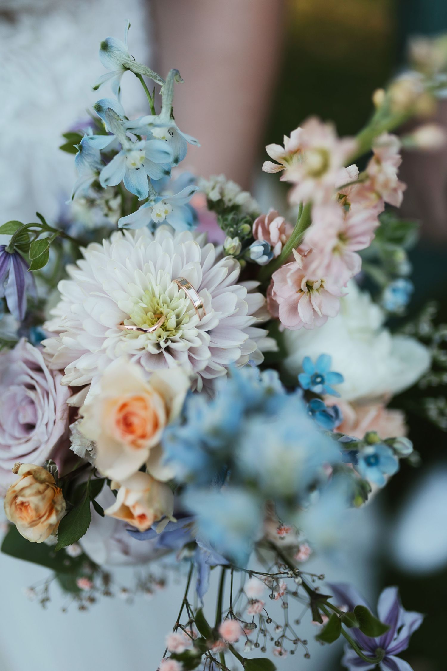 Bouquet de mariée coloré.