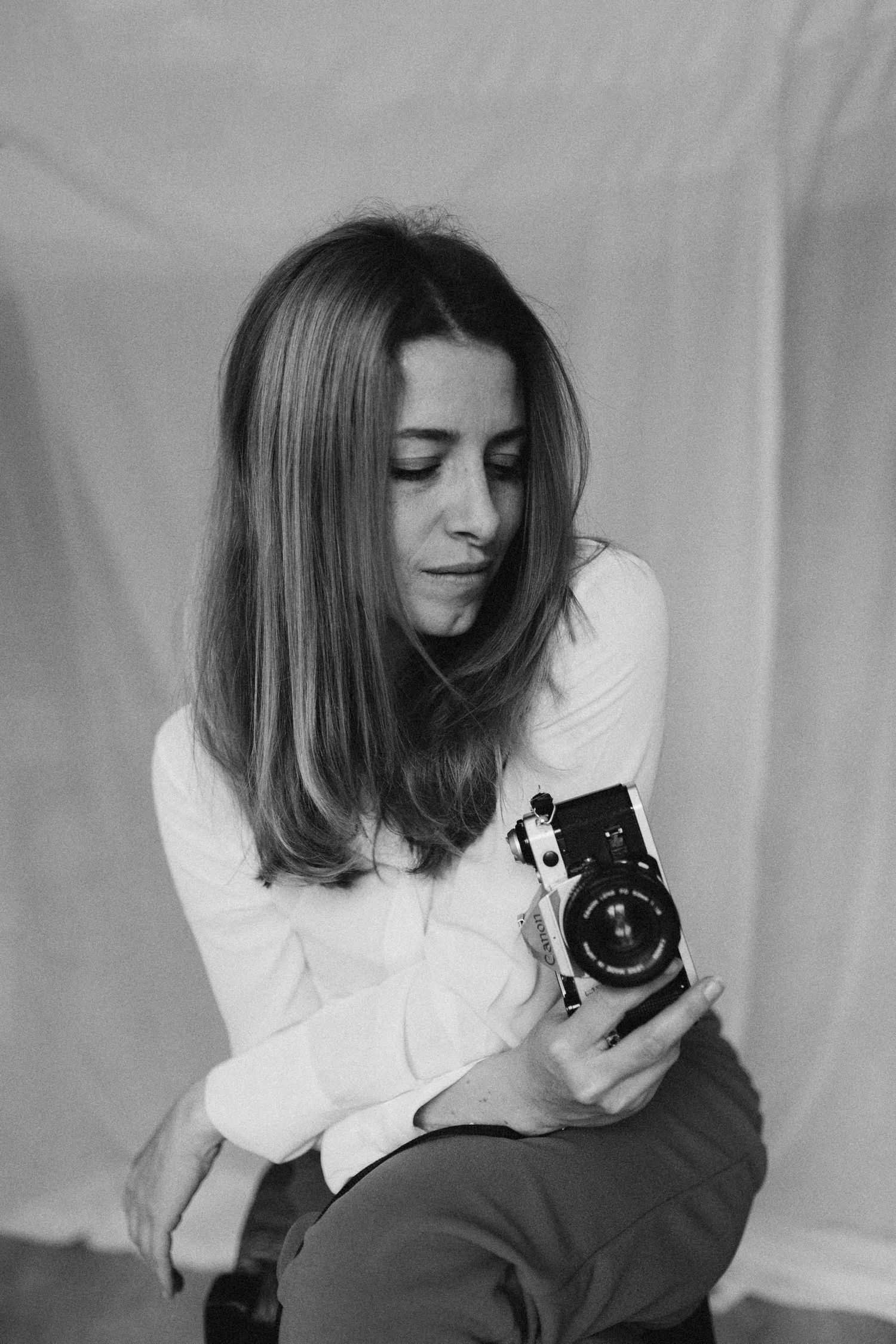 Photographie en noir et blanc présentation photographe