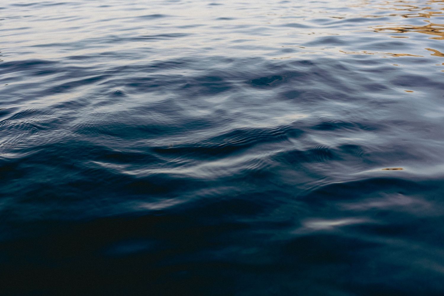 Silky smooth image of ocean water
