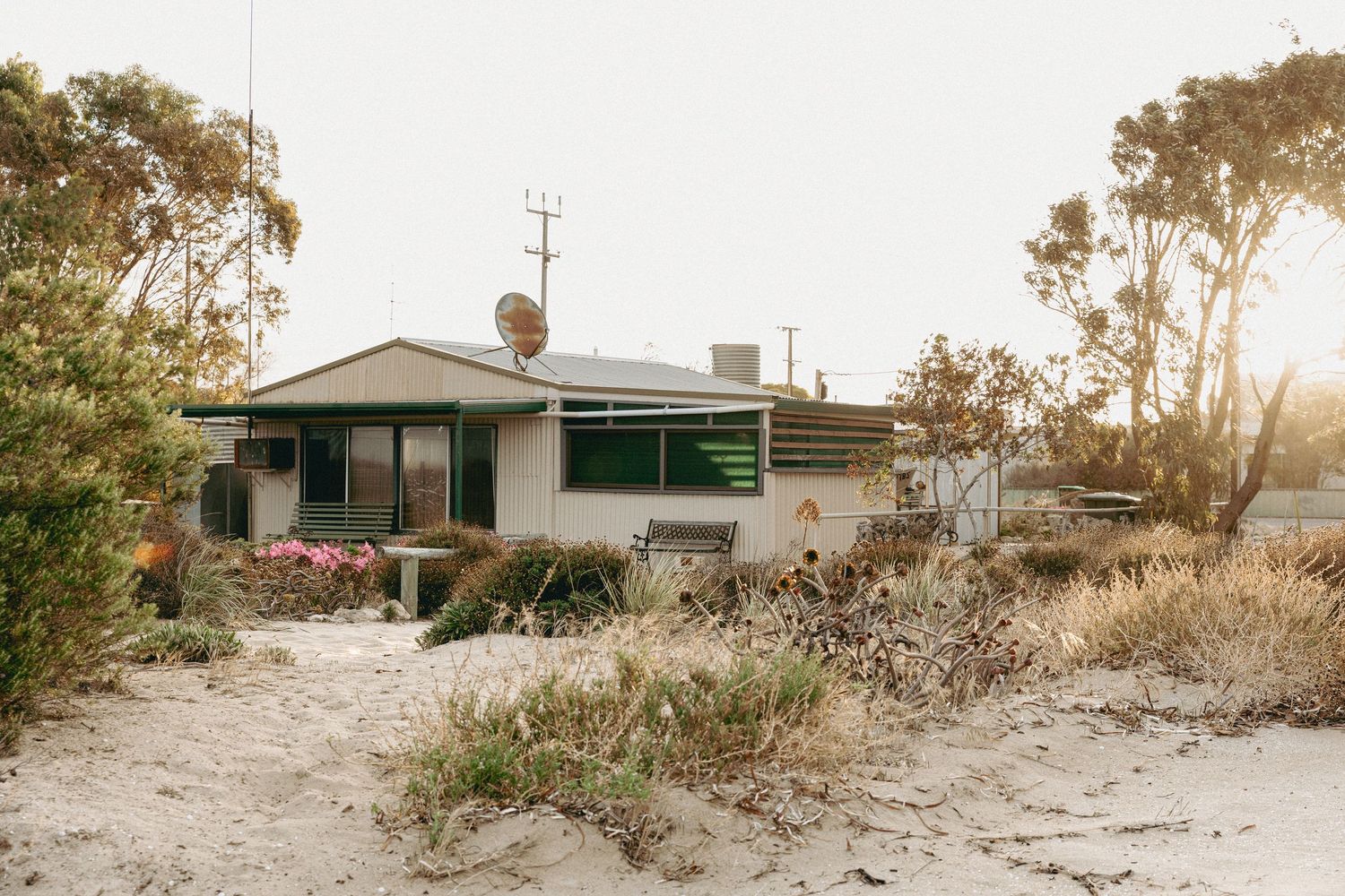 A shack at sunset on YORKE PENINSULA, South Australia