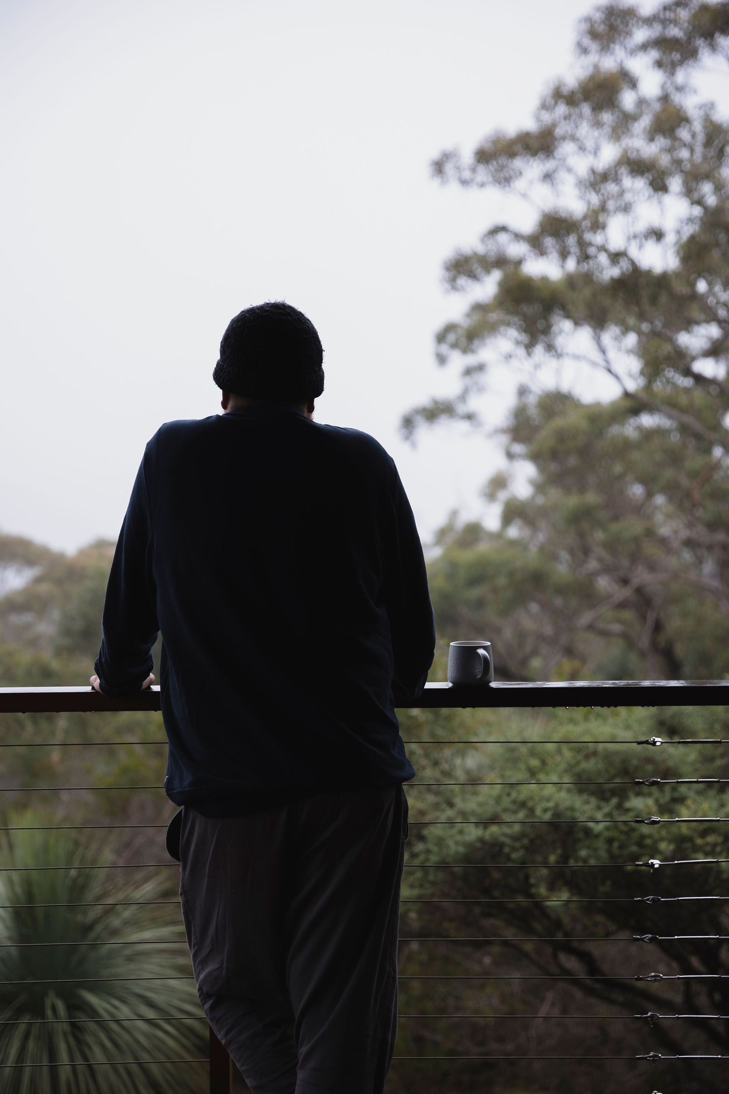 The view from the balcony of Grass Tree Gully near Deep Creek, South Australia