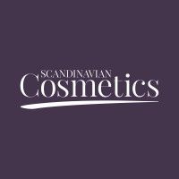 Minimalist text design reading 'Scandinavian Cosmetics' in elegant typography.