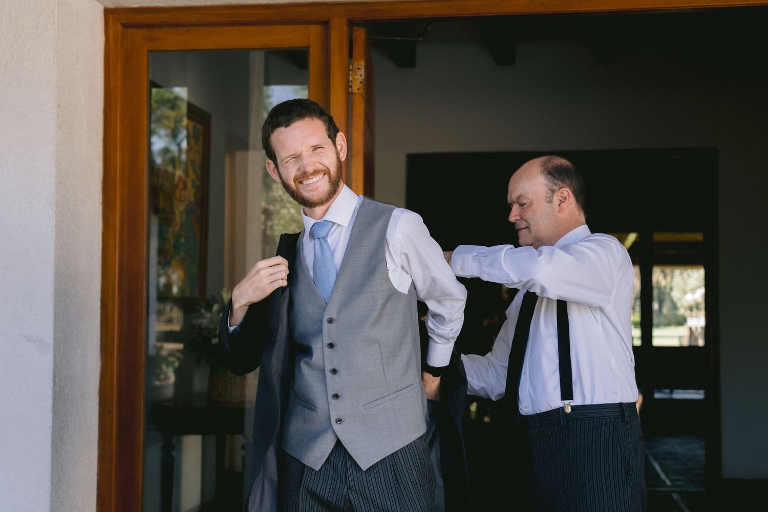 Wedding preparations showing formal attire and getting ready moments.