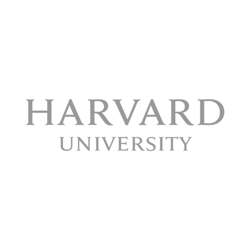 Harvard University logo with text in gray color against white background.
