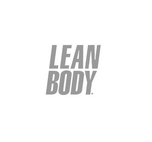 Three text labels showing LEAN and BODY in gray text against a white background.