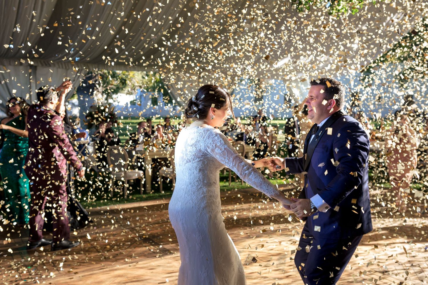 Candid wedding moment captured by Paco Aguilar during a destination wedding in Mexico