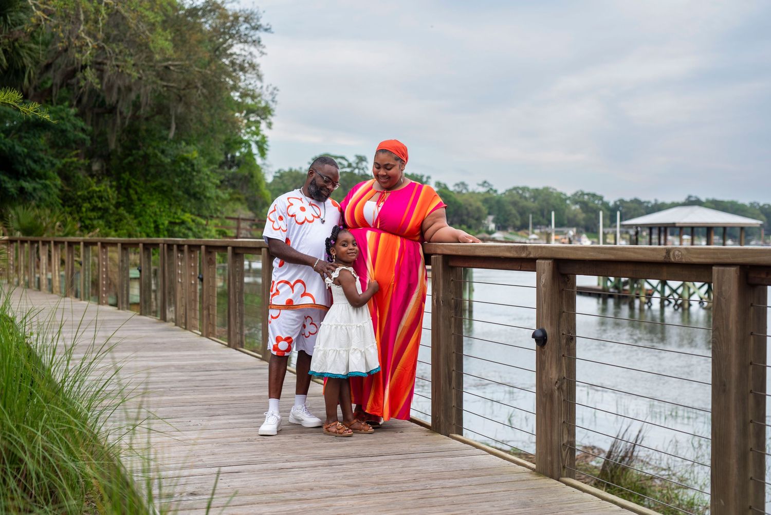 Family photography session at Wright Family Park in Bluffton, South Carolina